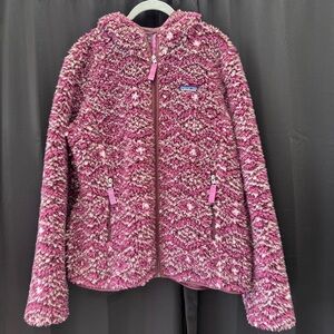 Patagonia Pink Fleece Teddy  Jacket